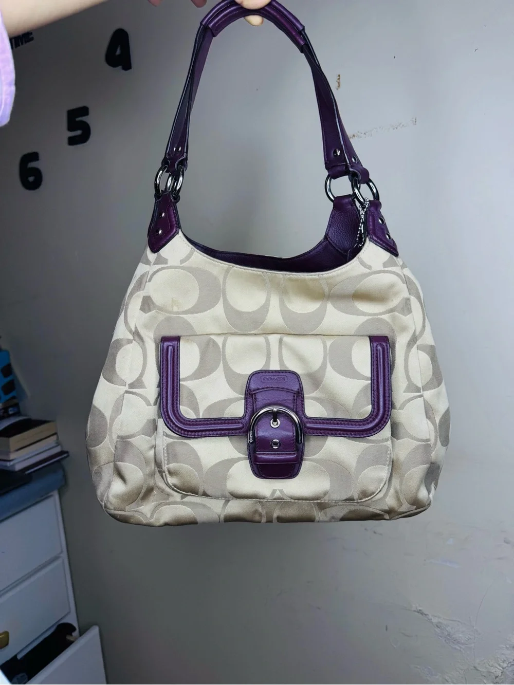 Coach Campbell Signature Hobo Bag